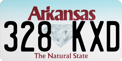 AR license plate 328KXD