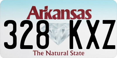 AR license plate 328KXZ