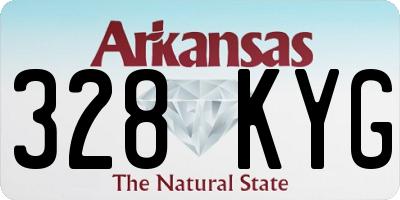 AR license plate 328KYG