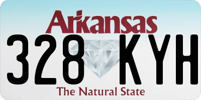 AR license plate 328KYH