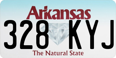 AR license plate 328KYJ