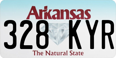 AR license plate 328KYR
