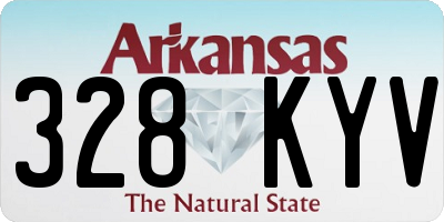 AR license plate 328KYV