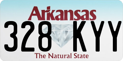 AR license plate 328KYY