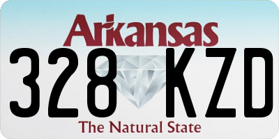AR license plate 328KZD