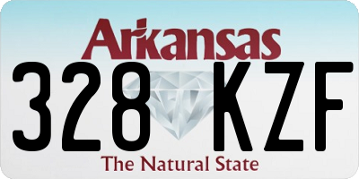 AR license plate 328KZF
