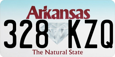 AR license plate 328KZQ