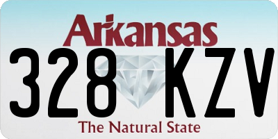 AR license plate 328KZV