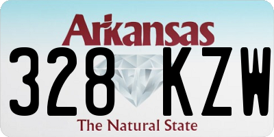 AR license plate 328KZW