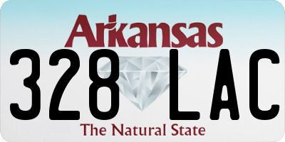 AR license plate 328LAC