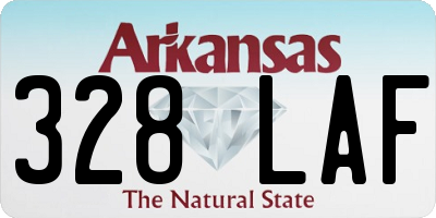 AR license plate 328LAF