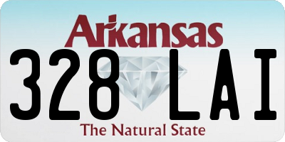 AR license plate 328LAI