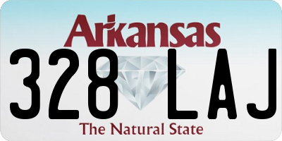 AR license plate 328LAJ