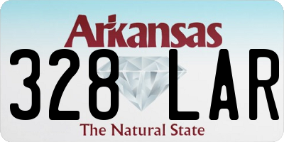 AR license plate 328LAR