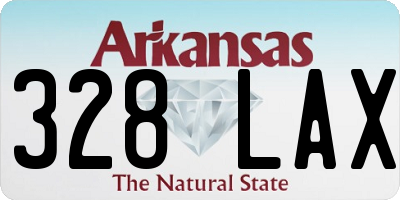 AR license plate 328LAX