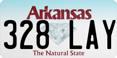 AR license plate 328LAY
