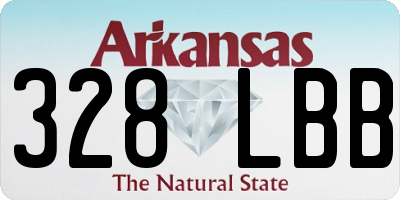AR license plate 328LBB
