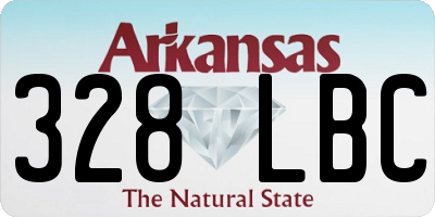 AR license plate 328LBC