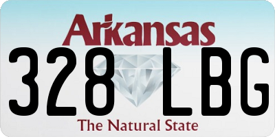 AR license plate 328LBG
