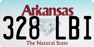 AR license plate 328LBI