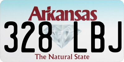 AR license plate 328LBJ