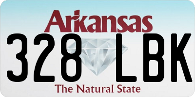 AR license plate 328LBK