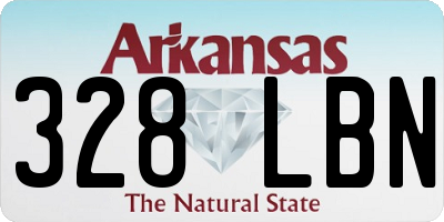 AR license plate 328LBN