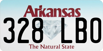 AR license plate 328LBO