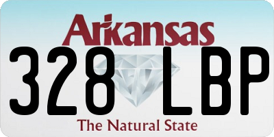 AR license plate 328LBP