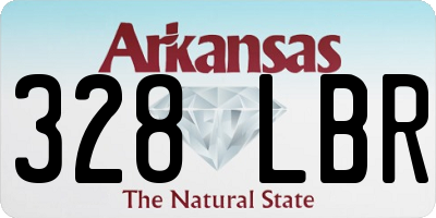 AR license plate 328LBR