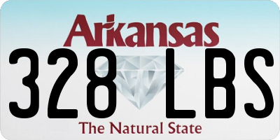 AR license plate 328LBS