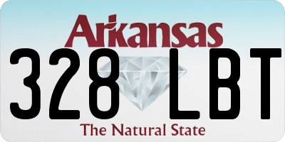 AR license plate 328LBT