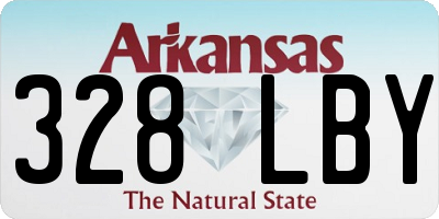 AR license plate 328LBY
