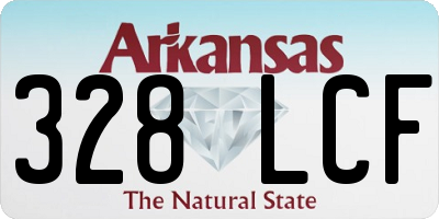 AR license plate 328LCF
