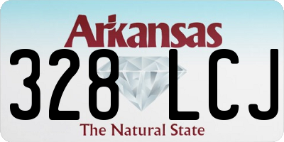 AR license plate 328LCJ