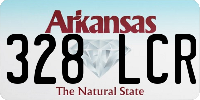 AR license plate 328LCR