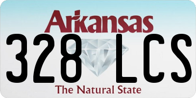 AR license plate 328LCS