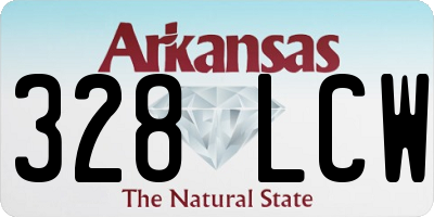 AR license plate 328LCW