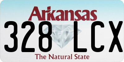 AR license plate 328LCX