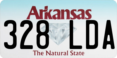 AR license plate 328LDA