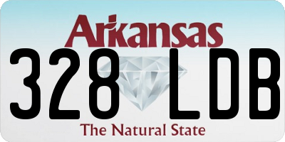 AR license plate 328LDB