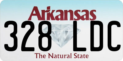 AR license plate 328LDC