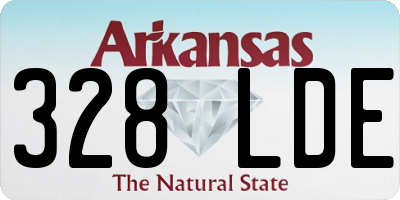 AR license plate 328LDE