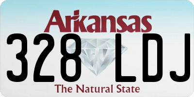 AR license plate 328LDJ