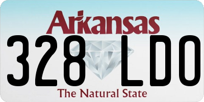 AR license plate 328LDO