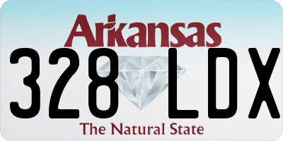AR license plate 328LDX