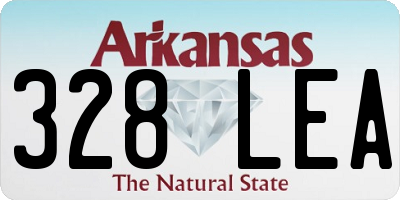 AR license plate 328LEA