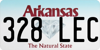 AR license plate 328LEC