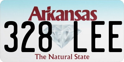AR license plate 328LEE