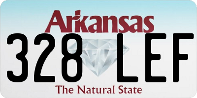AR license plate 328LEF